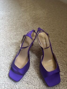 Ann Taylor Satin Slingback Heels
